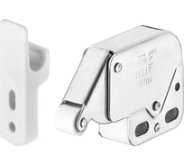 Пружинная защелка Hafele MINI-LATCH + ответная планка, белая 245.54.701 24624729