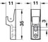 Пружинная защелка Hafele MINI-LATCH + ответная планка, белая 245.54.701 5