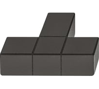 Мебельная ручка Hafele алюминий, черная, матовая, 46x34 мм 106.70.084
