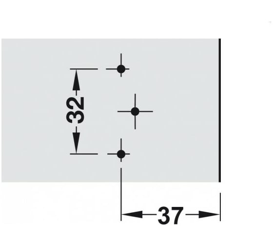 Монтажная планка Hafele Metallamat SM 4 мм 318.81.504