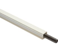 Стержень Hafele Planofit с резьбой, с крышкой, белая 2400 мм 407.90.770