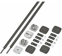 Стержень Hafele Planofit с резьбой, с крышкой, черный 2.4 м 407.90.270