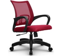 Кресло МЕТТА Su-cs-9 подлокотники 106, основание 001, красный/красный z309894048