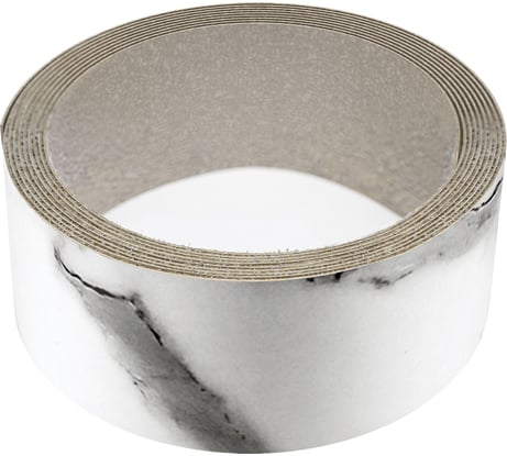 Кромка для столешницы с клеем Союз 45/3050/3027м мрамор белый К3027М