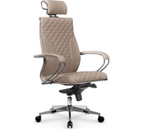 Кресло МЕТТА L 2c 44c подлокотники 116, основание 041, кожа mpes, темно-бежевое z312557534