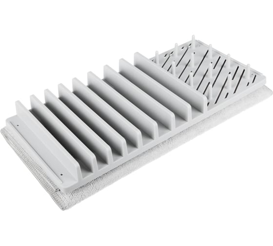 Пластиковая сушилка с ковриком для сушки посуды VETTA 50x38 см, 359 г, ПП пластик, полиэстер 485-106