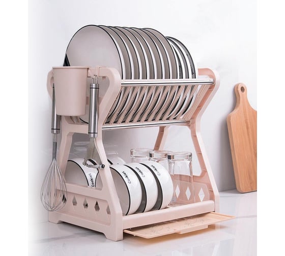 Сушилка для посуды VETTA 31x33x24 см, пластик, металл 485-105