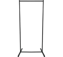 Напольная вешалка для одежды и вещей URM стальная, 1 перекладина, 124x60x40 см, черная D00619