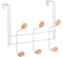 Накидная вешалка VETTA 3 крючка, металл, дерево 465-231