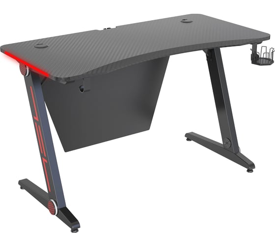 Игровой стол Cactus столешница мдф карбон, каркас черный CS-GTZ-BK-CARBON-RED 1563307