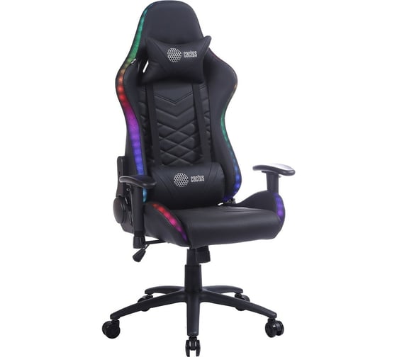 Игровое кресло Cactus черный, с подголовником CS-CHR-0099BL 1660751 1
