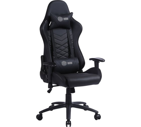 Игровое кресло Cactus черный, с подголовником CS-CHR-0099BL 1660751