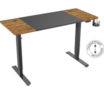 Стол для компьютера Cactus столешница мдф черный дуб антик, каркас черный CS-EDL-BAWD 1658588