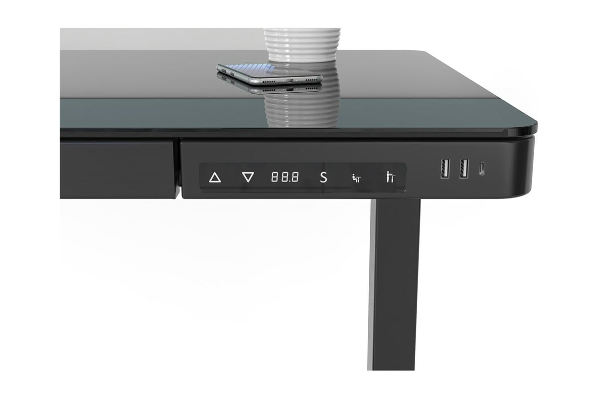 Стол Cactus столешница стекло, черный, каркас черный CS-EGD-BBK 1563309 ...