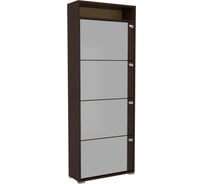 Обувница Leset Эдит 4S (2 уп.), зеркальная, венге 7778-7876