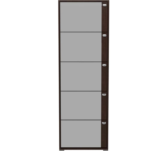 Обувница Leset Эдит 5S, зеркальная, венге 7779-7890