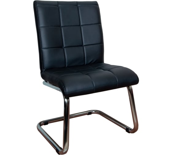 Стул Кресловъ КР-29 Квадрат, кожзам PG Black 7КР22-КР29К-0401К-Ст.п 1