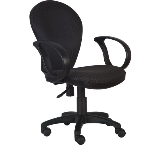 Кресло RIVA Chair RCH 687 чёрный пластик/черная ткань JP-15-2 УЧ-00000422