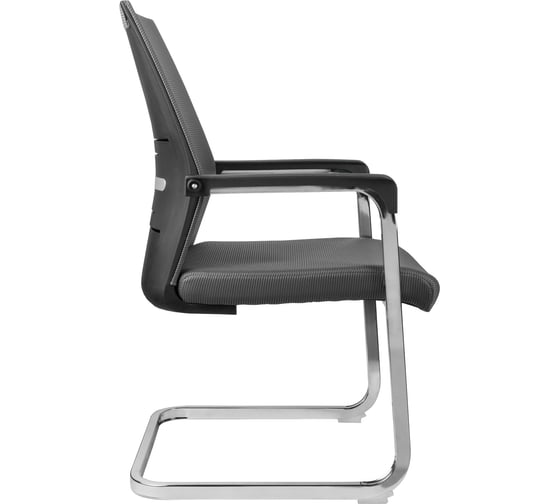 Кресло RIVA Chair RCH D818 серая сетка на полозьях УЧ-00000869
