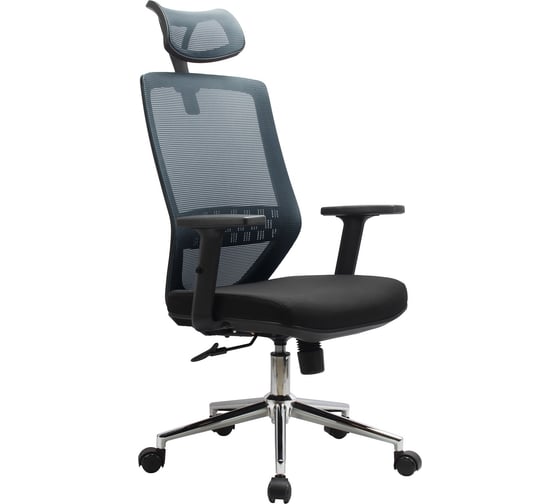 Кресло RIVA Chair RCH 833H чёрная сетка/хромированная крестовина УЧ-00000788