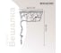 Настенная вешалка BOGACHO Терра кованная, серебристого цвета 15019/серебристый 5
