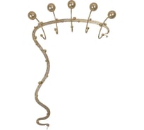 Настенная вешалка BOGACHO Heri Modern 2 кремового цвета с золотом 15021/кремовый