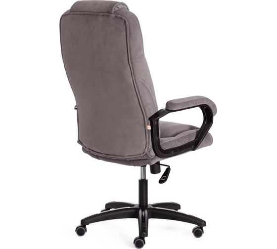 Кресло Tetchair bergamo 22 флок, серое 29 19362