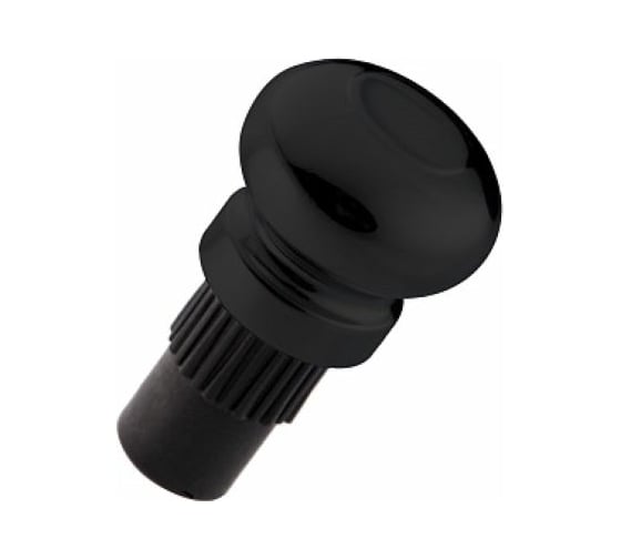 Фигурная заглушка на рейлинг MFK-TORG черный матовый RAT-15 BL 2806-16 BL