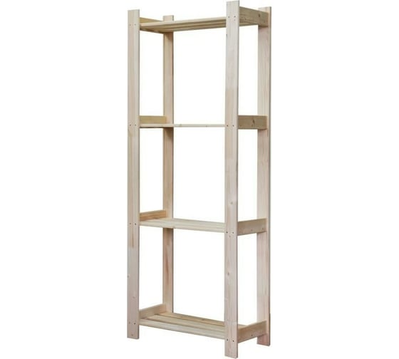 Стеллаж ООО Согра хвоя, 159x63x28 см 4 полки 4620012690813