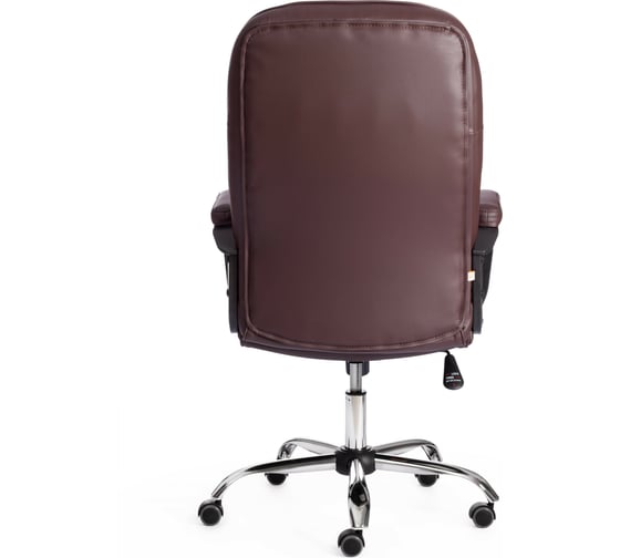 Кресло Tetchair сн9944 22 хром, кож/зам, коричневый 36-36 19495