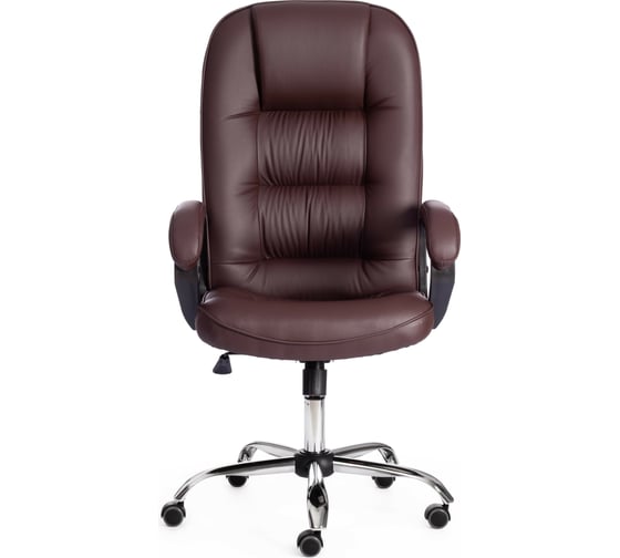 Кресло Tetchair сн9944 22 хром, кож/зам, коричневый 36-36 19495