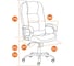 Кресло Tetchair сн9944 22 хром, кож/зам, бежевый 36-34 19494 9
