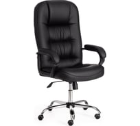 Кресло Tetchair сн9944 22 хром, кожзам, черный 36-6 19467