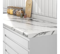 Влагостойкая столешница Союз 600/3050/38/1u/3027г мрамор белый С3027Г