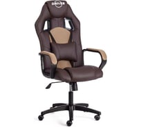 Кресло Tetchair driver 22 кожзаменитель/ткань, коричневый/бронза 36-36/tw-21 19296