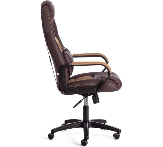 Кресло Tetchair driver 22 кожзаменитель/ткань, коричневый/бронза 36-36/tw-21 19296