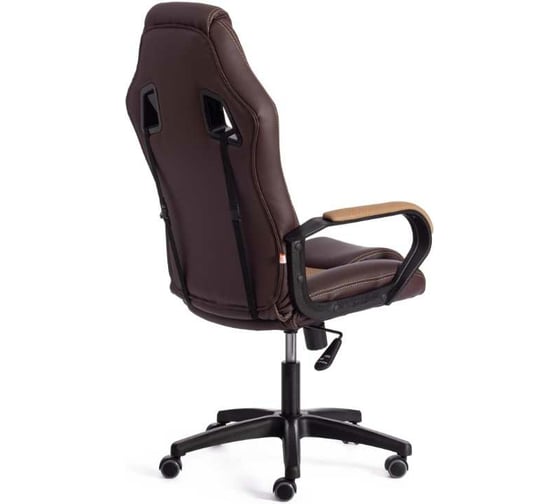 Кресло Tetchair driver 22 кожзаменитель/ткань, коричневый/бронза 36-36/tw-21 19296