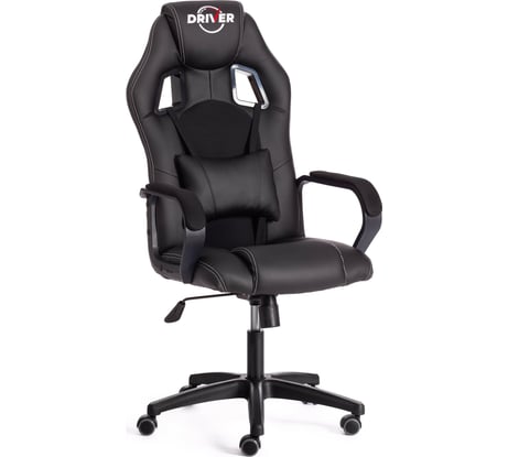 Кресло Tetchair driver 22 кожзаменитель/ткань, черный/черный 36-6/tw-11 19327