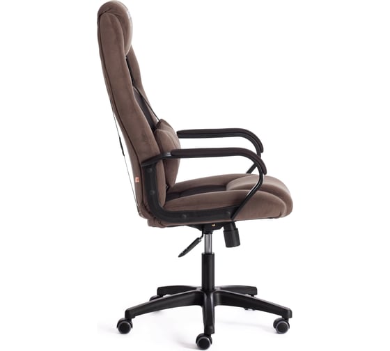 Кресло Tetchair driver 22 флок/ткань, коричневый 6/tw-24 19293