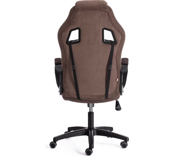 Кресло Tetchair driver 22 флок/ткань, коричневый 6/tw-24 19293