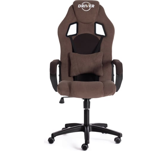 Кресло Tetchair driver 22 флок/ткань, коричневый 6/tw-24 19293