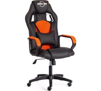Кресло Tetchair driver 22 кожзаменитель/ткань, черный/оранжевый 36-6/tw-07 19301