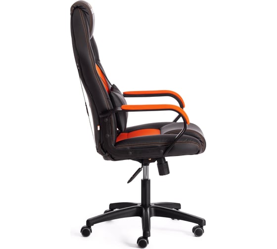 Кресло Tetchair driver 22 кожзаменитель/ткань, черный/оранжевый 36-6/tw-07 19301