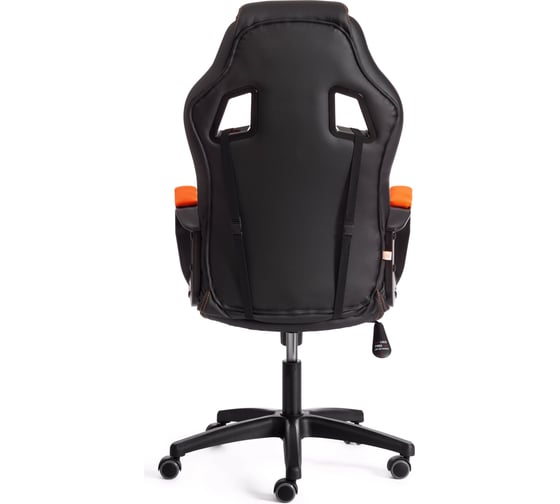 Кресло Tetchair driver 22 кожзаменитель/ткань, черный/оранжевый 36-6/tw-07 19301