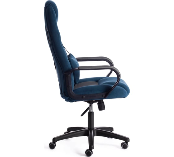 Кресло Tetchair driver 22 флок/ткань, синий/серый 32/tw-12 19294