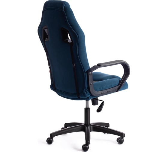 Кресло Tetchair driver 22 флок/ткань, синий/серый 32/tw-12 19294