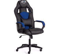 Кресло Tetchair driver 22 кожзаменитель/ткань, черный/синий 36-6/tw-10 19300