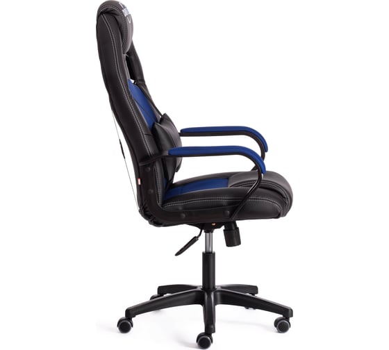 Кресло Tetchair driver 22 кожзаменитель/ткань, черный/синий 36-6/tw-10 19300