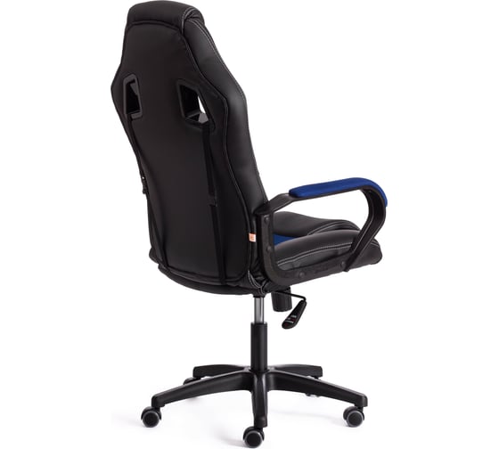 Кресло Tetchair driver 22 кожзаменитель/ткань, черный/синий 36-6/tw-10 19300