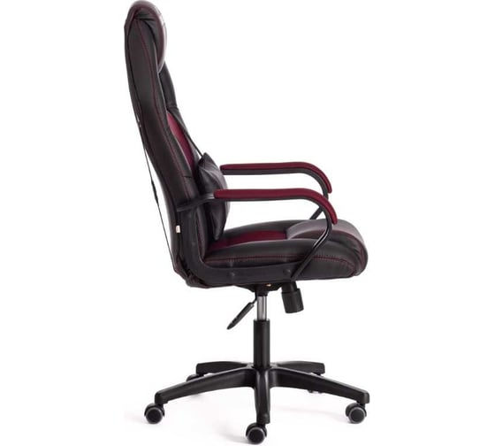 Кресло Tetchair driver 22 кожзаменитель/ткань, черный/бордо 36-6/tw-13 19299